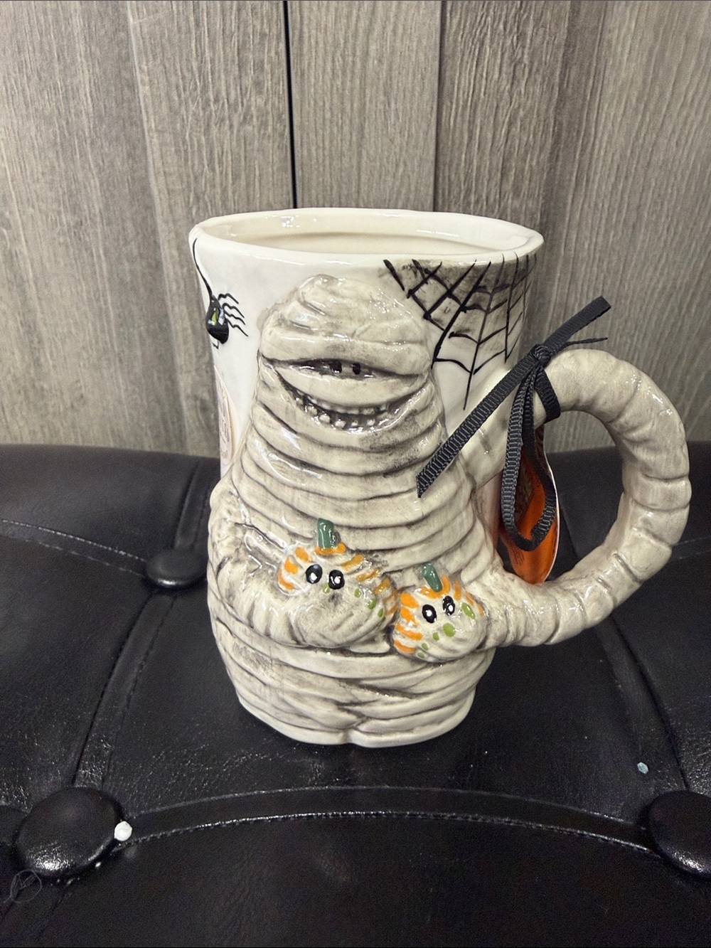 Blue Sky Clayworks Mummy 3D Figural Halloween Coffee Mug By Heather Goldminc
